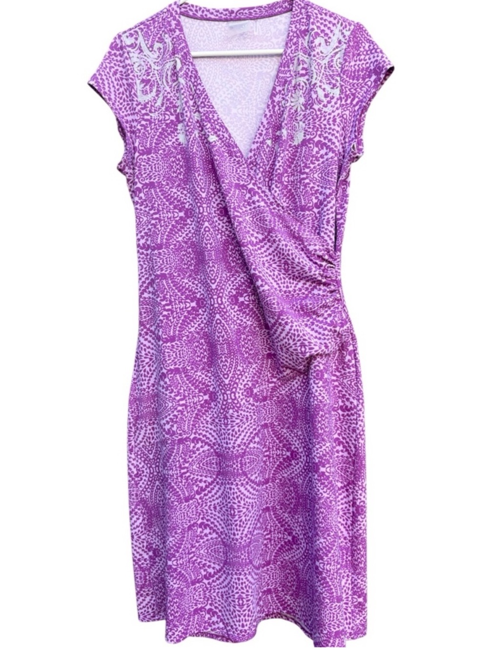 NWOT Athleta Nectar Faux Wrap Dress Purple Size Large